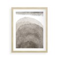Plakat w ramie 40x50 - Przenikające Kształty - rozmyte cienie, abstrakcja - rama drewno