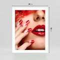 Plakat bez ramy 40x50 - Piękno manicure: kolory i elegancja - paznokcie, manicure