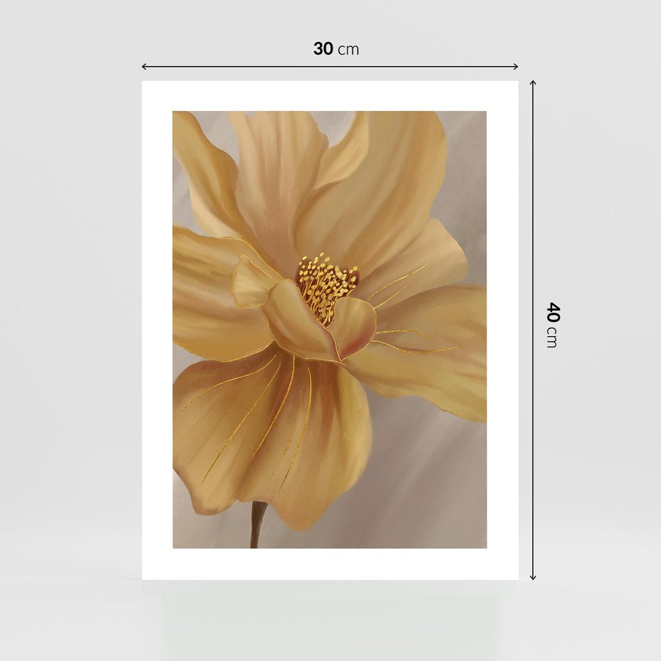 Plakat bez ramy 30x40 - Kwiaty malowane olejem - eksplozja kolorów - kwiaty, malowane