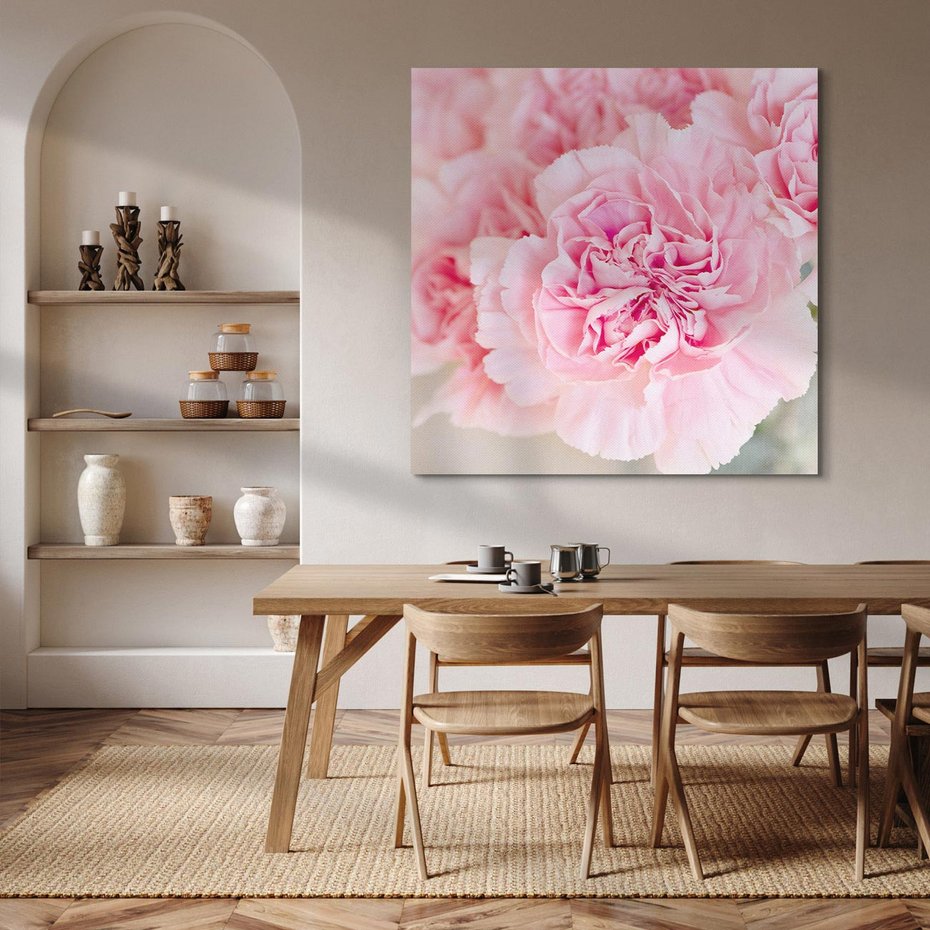 Obraz na płótnie 70x70 - Kwiatowe Rytmy - kwiat, kwiaty