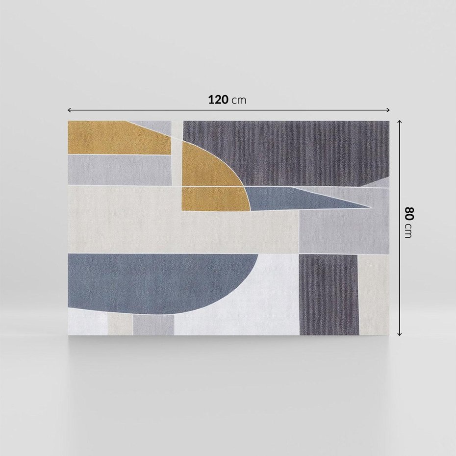 Obraz na płótnie 120x80 - Odbicie wschodzącego jutra - graficzne kształty, geometria