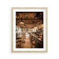 Plakat w ramie 40x50 - Smak i styl - restauracja, architektura - rama drewno