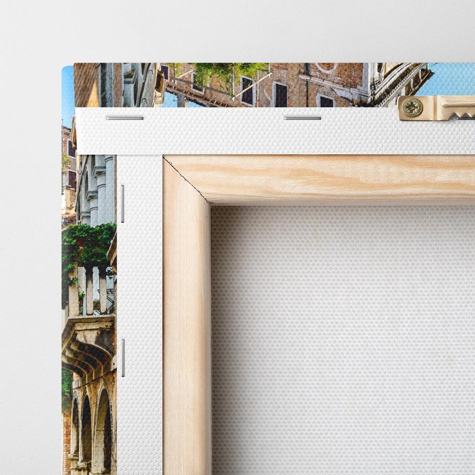 Obraz na płótnie 70x70 - Magia Kanałów Weneckich - Wenecja, kanały