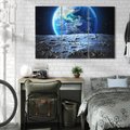 Obraz na płótnie 120x80 - Mistrzowskie spojrzenie na Ziemię - ziemia, kosmos