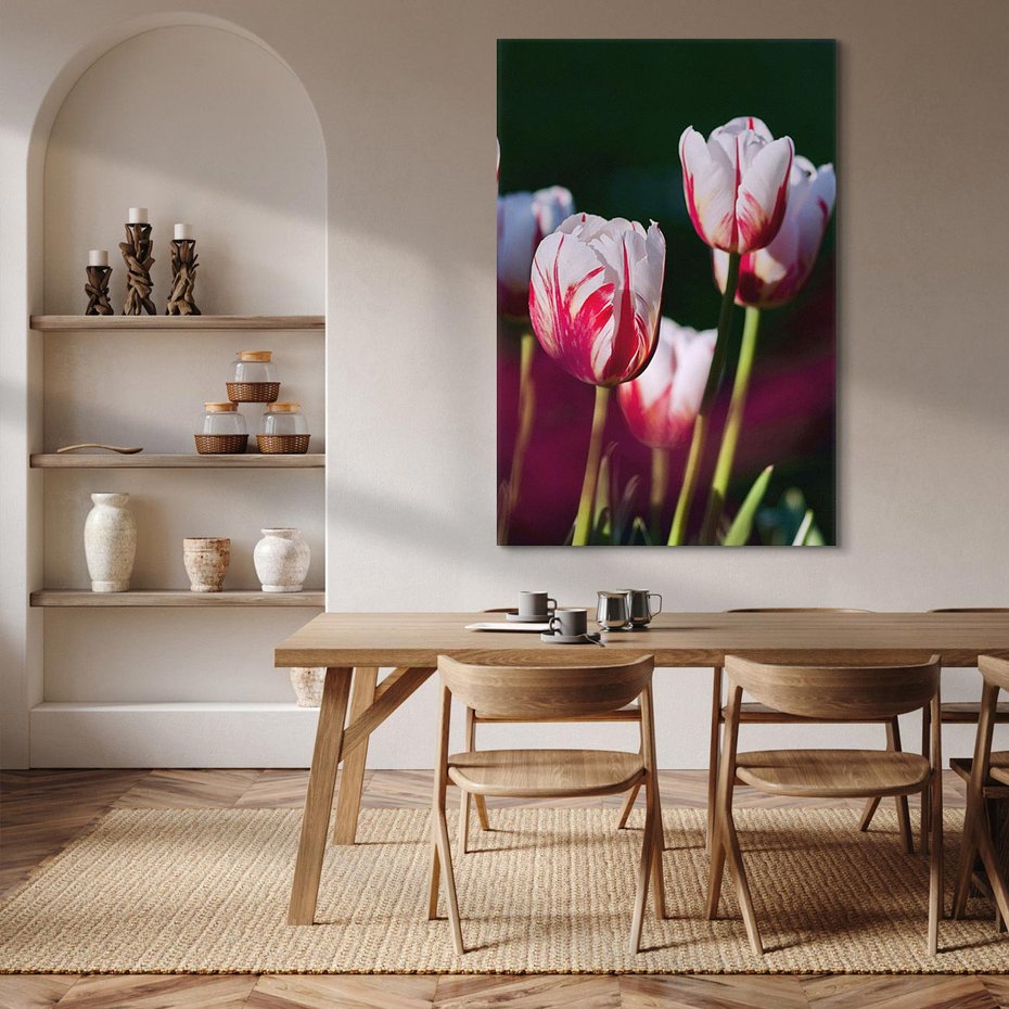 Obraz na płótnie 70x100 - Kwiatowy raj w naturze - kwiat, kwiaty