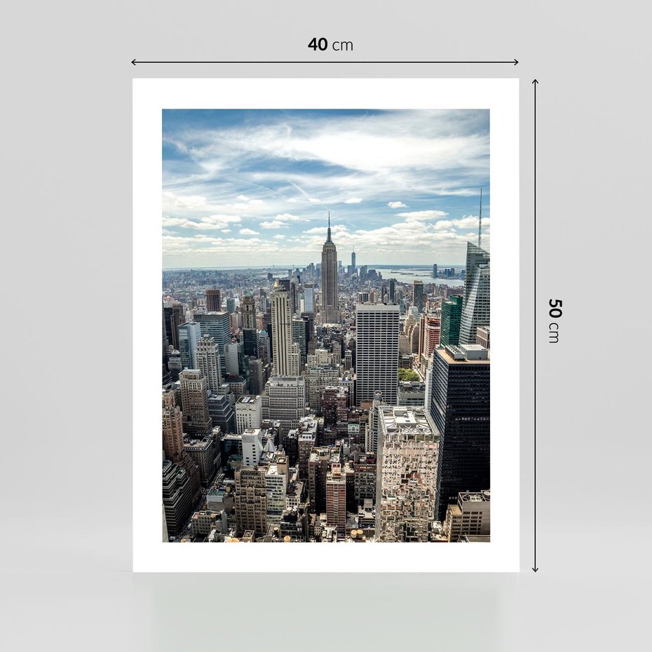 Plakat bez ramy 40x50 - Duch Nowego Jorku - Manhattan, Nowy Jork