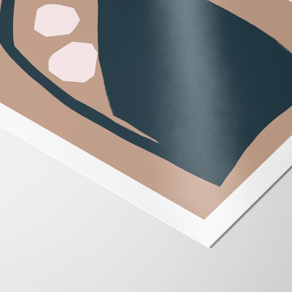 Plakat bez ramy 50x70 - Wnętrza Boho Serca - abstrakcyjny obraz, plakat