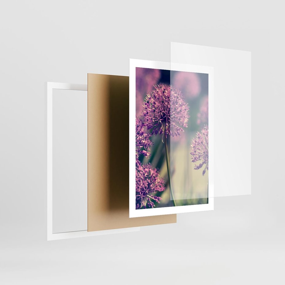 Plakat w ramie 50x70 - Kwiatowa łąka w pełnym rozkwicie - kwiaty, łąka - rama biała