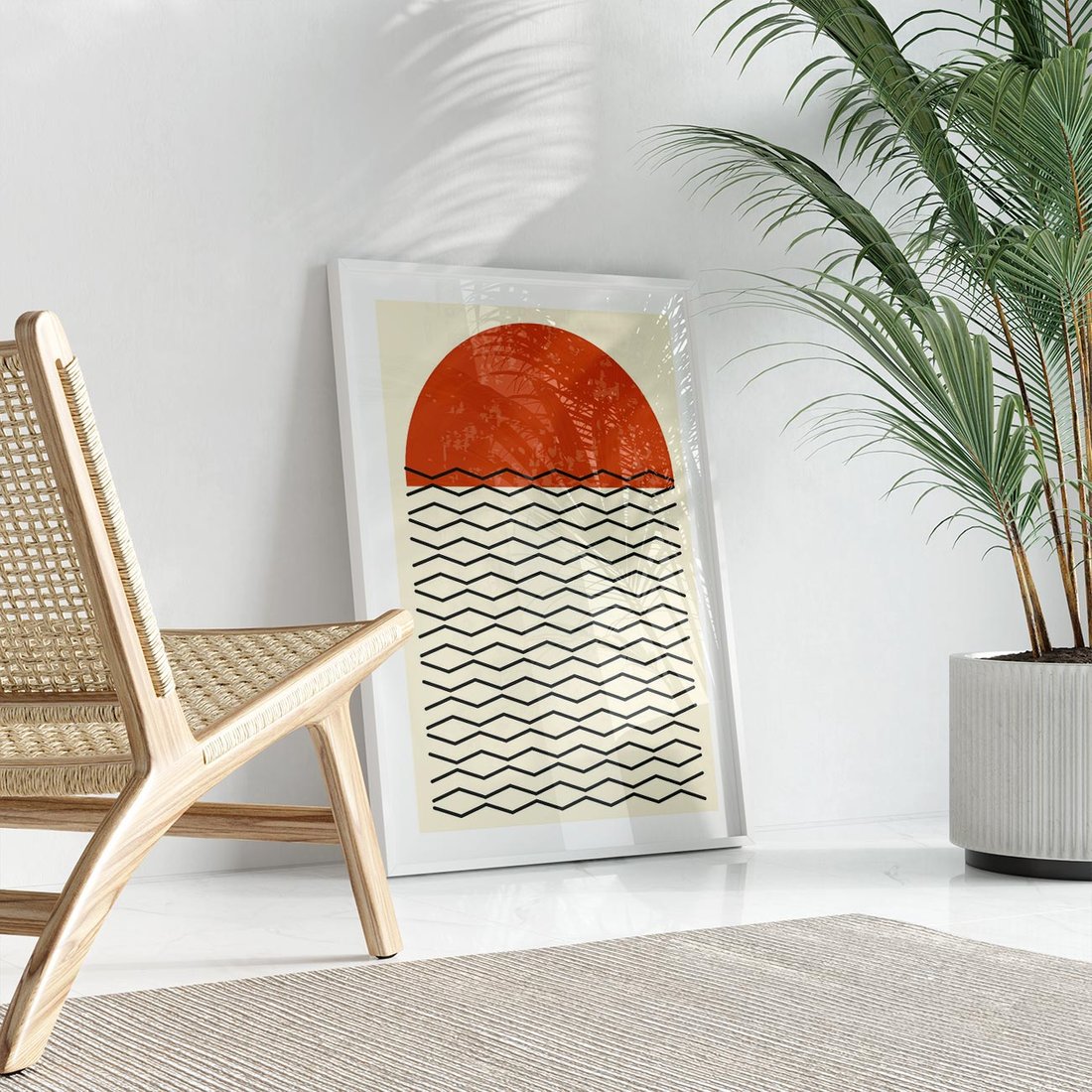 Plakat bez ramy 40x50 - Abstrakcyjne Wzory na Plakacie - geometryczna sztuka, nowoczesny plakat