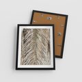 Plakat w ramie 40x50 - Boho Urok Palmy: Zbliżenie Natury - sucha palma, zbliżenie - rama czarna
