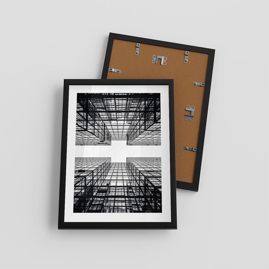 Plakat w ramie 30x40 - Czar i Wielkość - wieżowce, architektura - rama czarna