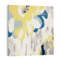 Obraz na płótnie 40x40 - Kwiatowe Impresje - malowane duże kwiaty, kolory żółty