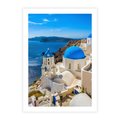 Plakat bez ramy 21x30 - Urokliwy widok na Santorini - Santorini, widok