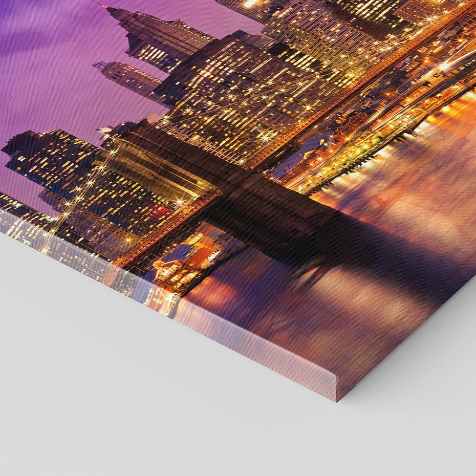 Obraz na płótnie 50x50 - Nowy Jork: miasto nieprzespanych nocy - New York, USA