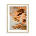 Plakat w ramie 50x70 - Magia Jesieni - liście, jesień - rama drewno