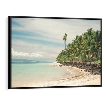 Obraz w ramie 70x50 - Uczta Egzotycznych Marzeń - fotografia, rajska plaża - rama czarna