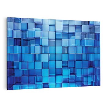 Obraz na płótnie 120x80 - Abstrakcyjne 3D: Kolorowe bloki - abstrakcja, 3d