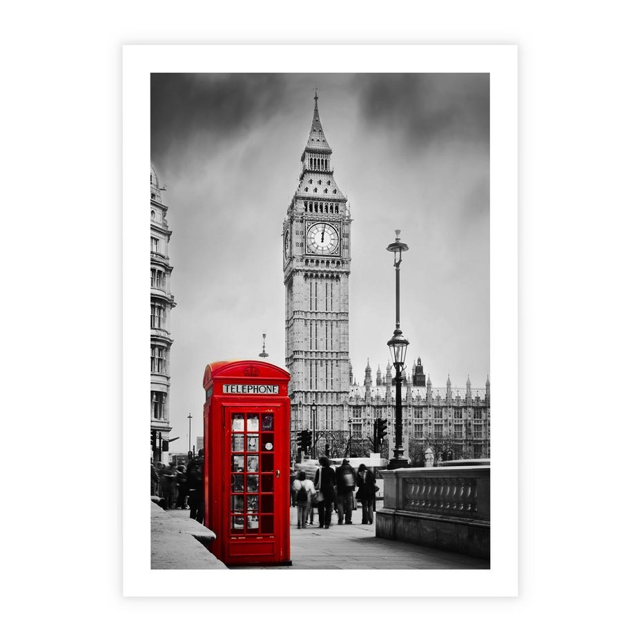 Plakat bez ramy 40x50 - Ikoniczny Big Ben w Londynie - Big Ben, Londyn