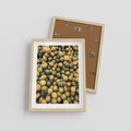 Plakat w ramie 30x40 - Świeżość Cytrusów - cytryny, limonki - rama drewno