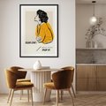 Plakat bez ramy 30x40 - Siła Kobiety: Plakat ze Szkicem - kobieca grafika, plakat