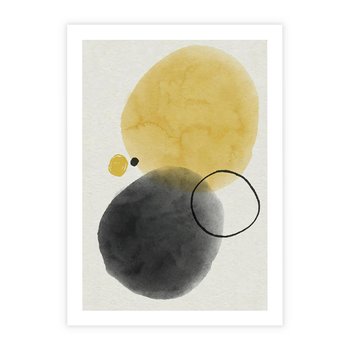 Plakat bez ramy 30x40 - Pastelowa Harmonia - abstrakcja, akwarelowe plamy