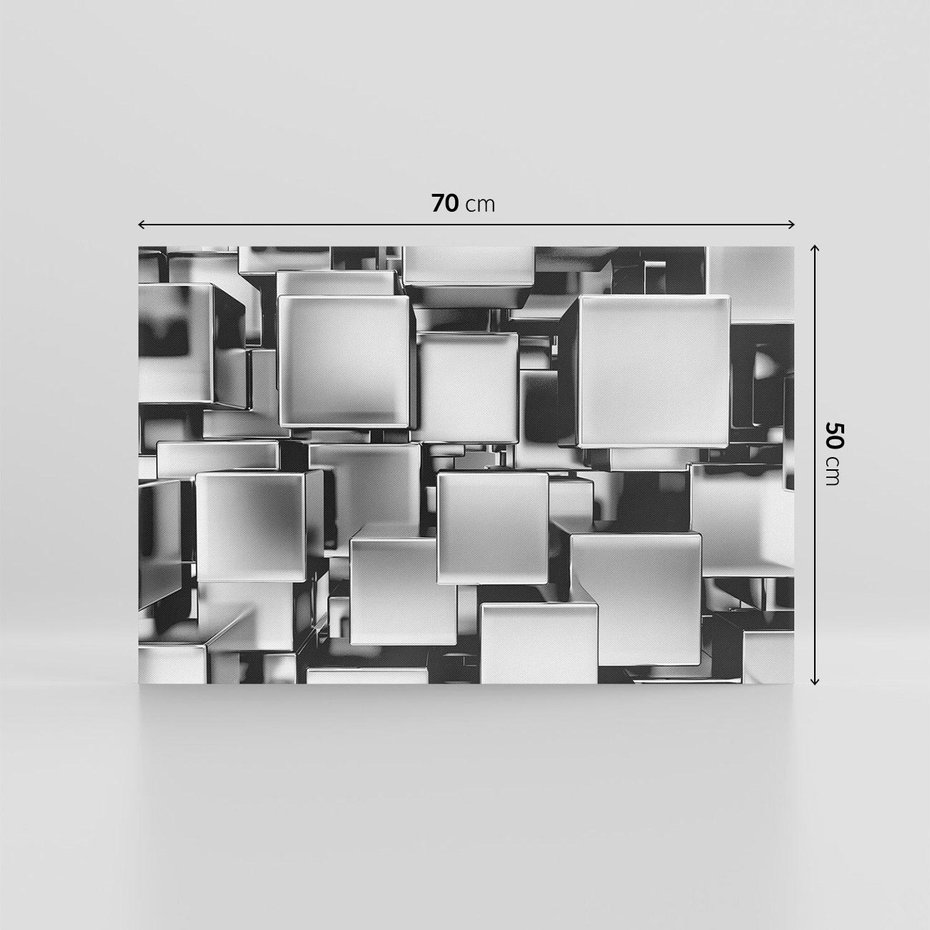 Obraz na płótnie 70x50 - Nowe Wymiary Sztuki - 3D, abstrakcja