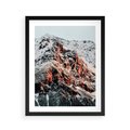 Plakat w ramie 40x50 - Zima na Szczycie - góry, zima - rama czarna