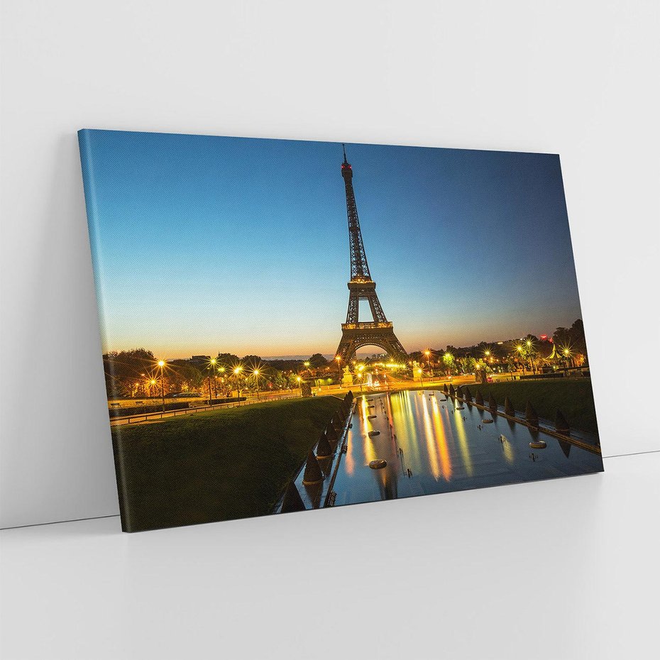 Obraz na płótnie 70x50 - Romantyczny Paryż: Wieża Eiffla - Paryż, Wieża