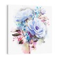 Obraz na płótnie 50x50 - Kolorowa Ekspresja - kwiaty, graficzne
