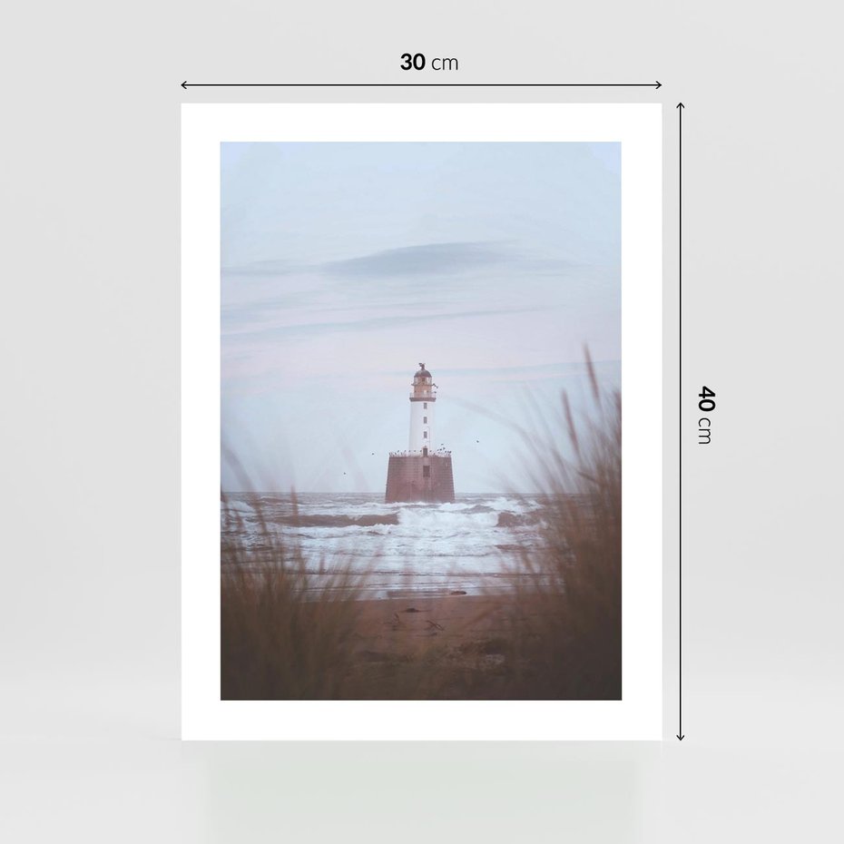 Plakat bez ramy 30x40 - Magiczna Aura - latarnia, mgła