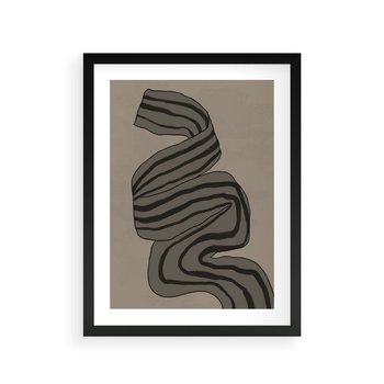 Plakat w ramie 30x40 - Niezwykłe Przesilenia - nowoczesna geometryczna sztuka, loftowe wnętrze - rama czarna