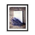 Plakat w ramie 40x50 - Lawendowa Magia - lawenda, fiolet - rama czarna