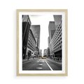 Plakat w ramie 50x70 - Ulica Nowego Jorku - ulica, Nowy Jork - rama drewno