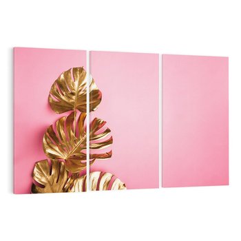 Obraz na płótnie 120x80 - Luksusowa Elegancja - złote, liście