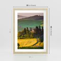 Plakat w ramie 30x40 - Pejzaż w perspektywie - pejzaż, perspektywa - rama drewno