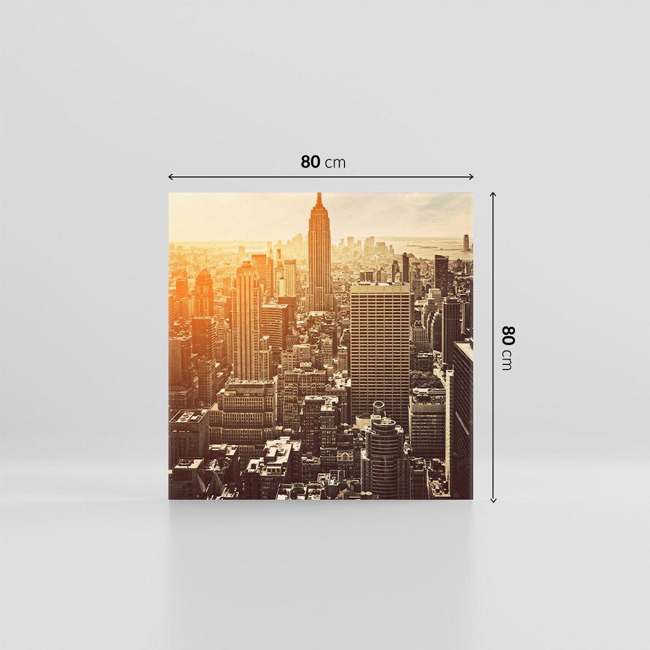Obraz na płótnie 80x80 - Nowojorska Skyline - Manhattan, Nowy Jork