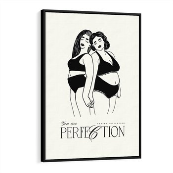 Obraz w ramie 70x100 - Siła i Wspólnota - nowoczesna sztuka kobieca, plakat - rama czarna