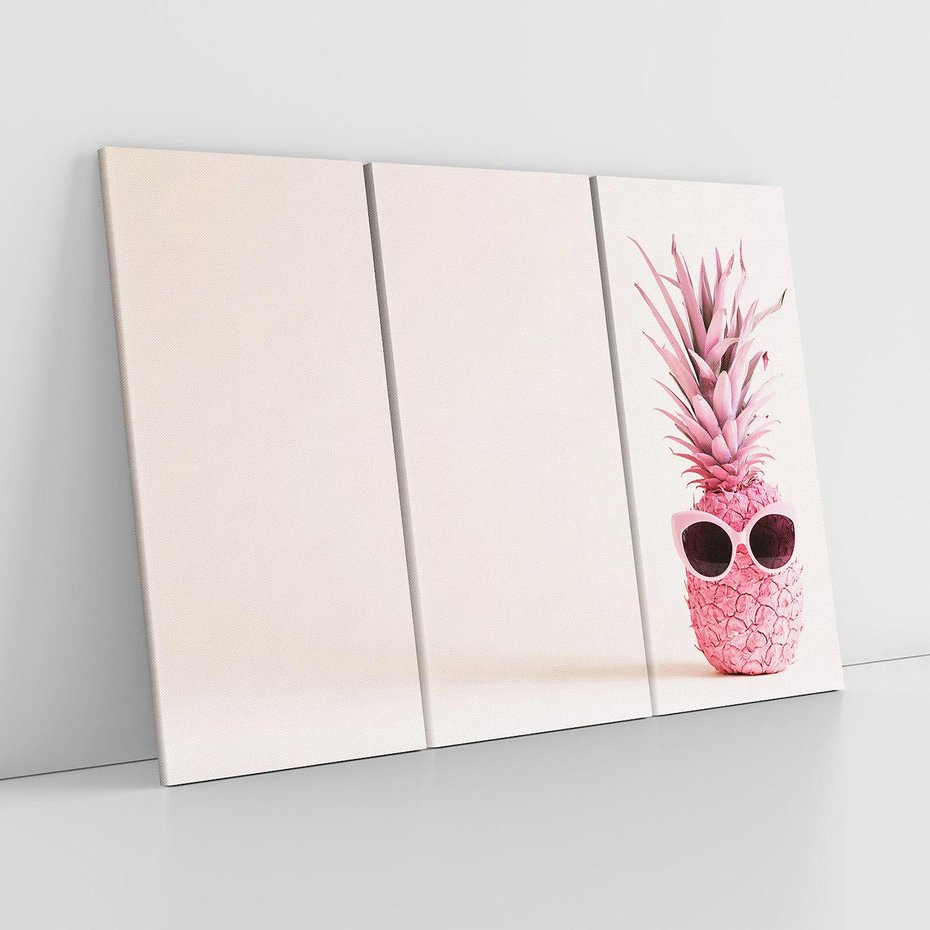 Obraz na płótnie 120x80 - Wakacyjny, ananasowy akcent - ananas, lato