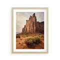 Plakat w ramie 40x50 - Pejzaż pustynnego kanionu - pustynia, kanion - rama drewno