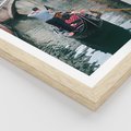 Plakat w ramie 30x40 - Kanały Wenecji - gondola, Wenecja - rama drewno