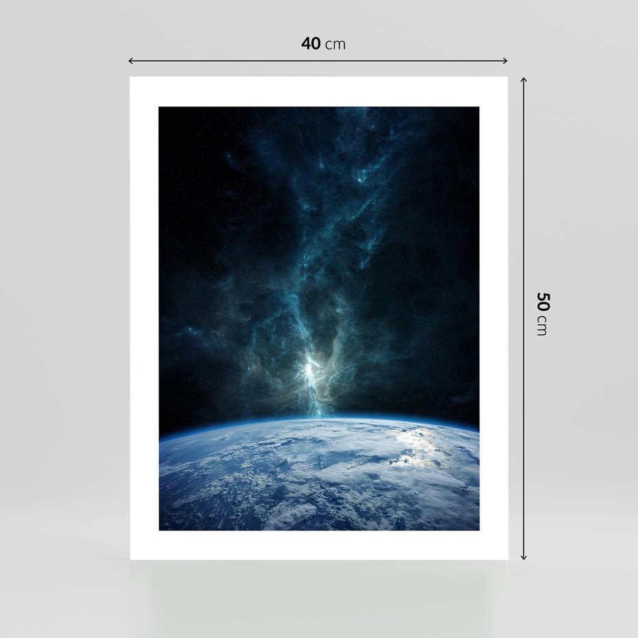 Plakat bez ramy 40x50 - Wędrówka przez galaktyki - ziemia, kosmos