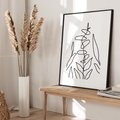 Plakat bez ramy 30x40 - Konturem Naznaczone - mroczna sztuka, minimalizm