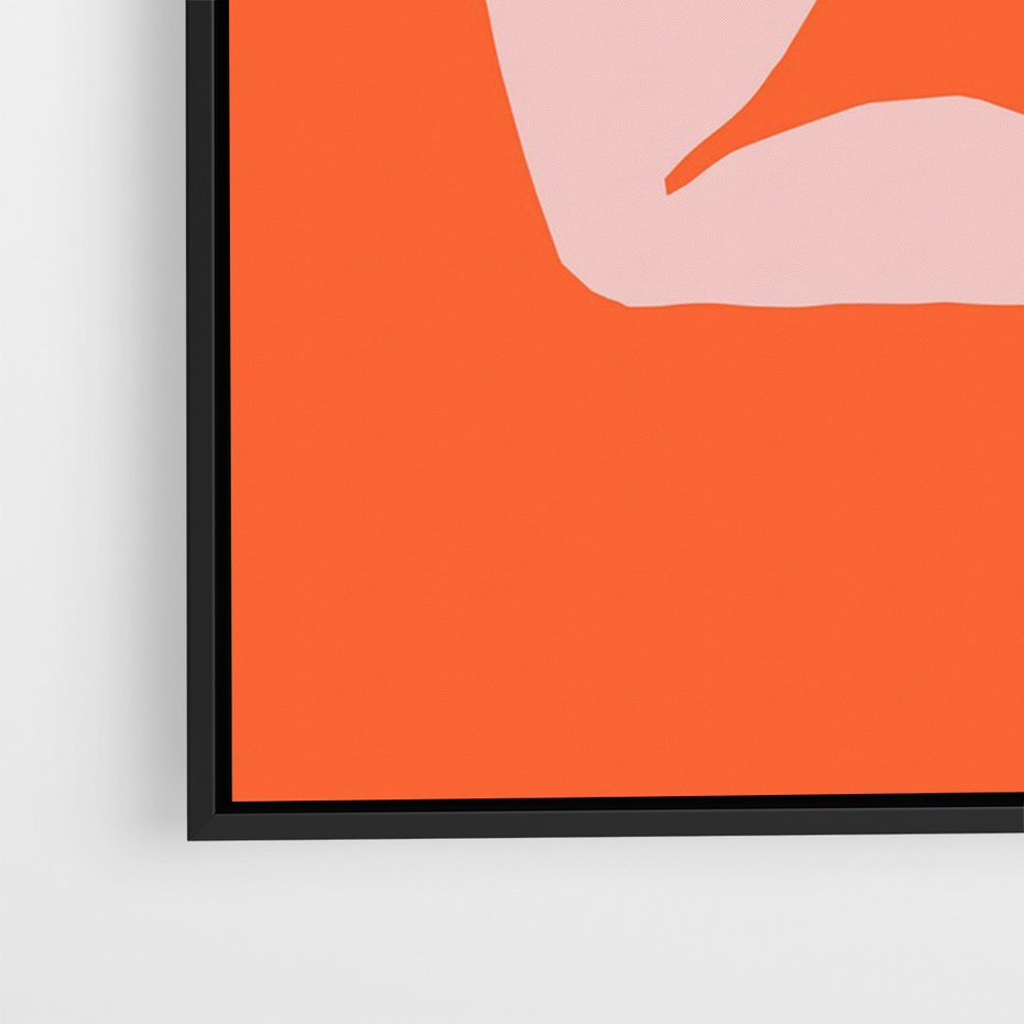 Obraz w ramie 50x70 - Antyczna Godzina - abstrakcja, kobieca sylwetka - rama czarna