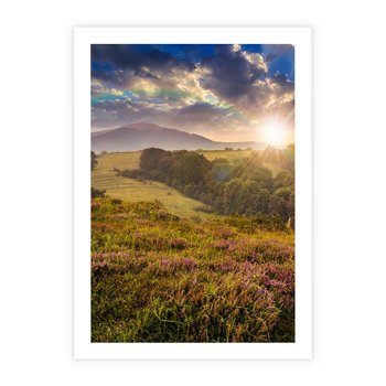 Plakat bez ramy 30x40 - Pejzaż na łące - pejzaż, łąka