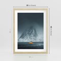 Plakat w ramie 30x40 - Skandynawski pejzaż - skadynawski, pejzaż - rama drewno