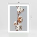 Plakat bez ramy 30x40 - Bawełniana boho miękkość - bawełna, boho
