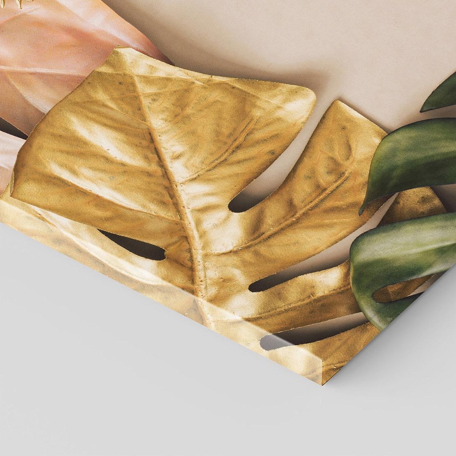 Obraz na płótnie 70x50 - Monstera Liście Kwiat - monstera, liście