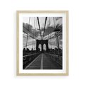 Plakat w ramie 40x50 - Most Nowoczesności - most, nowoczesny - rama drewno