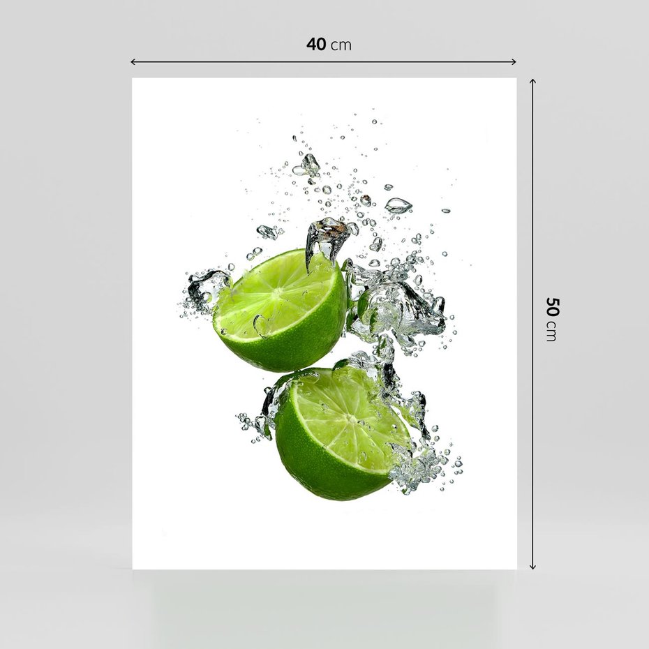 Plakat bez ramy 40x50 - Kwaskowata moc limonki i cytryny - limonka, cytryna