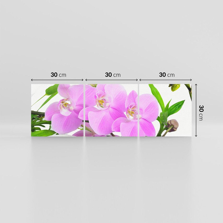Obraz na płótnie 90x30 - Orchidea w SPA - spa, orchidea